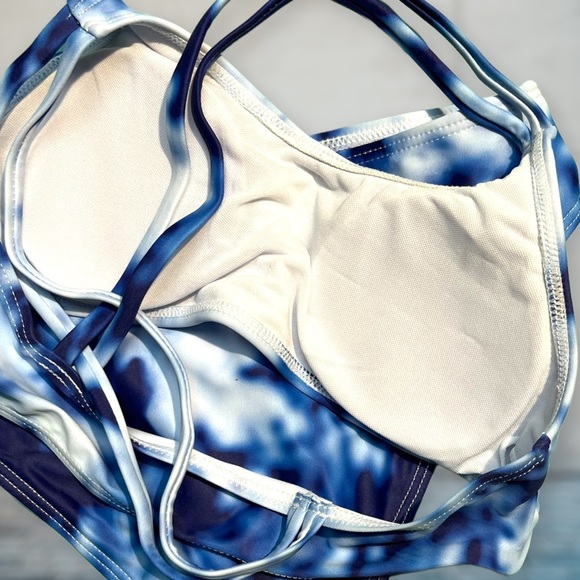 🟢5/$25 3-pc Bathing Suit Tie-dye Blue 8/10 - Picture 6 of 16